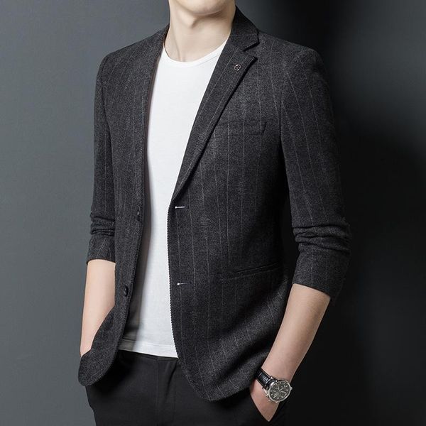 men's suits & blazers arrival fashion autumn and winter casual suit men thick elastic stripe single breasted coat plus size m-4xl, White;black
men's suits & blazers arrival fashion autumn and winter casual suit men thick elastic stripe single breasted coat plus size m-4xl, White;black