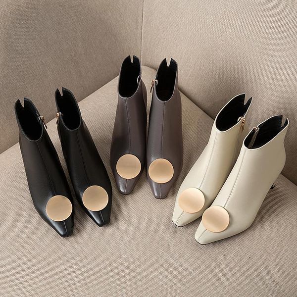 boots women pointed toe short autumn beige leather ladies buckle ankle booties grey chunky high heels botines mujer, Black
boots women pointed toe short autumn beige leather ladies buckle ankle booties grey chunky high heels botines mujer, Black