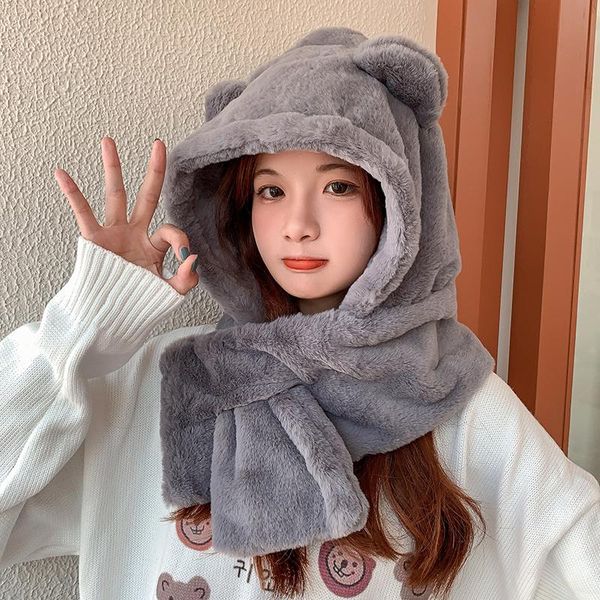 beanie/skull caps fashion bear ears hat scarf one piece set winter cute hats for women outdoor warm thicken cashmere beanies girls wool, Blue;gray
beanie/skull caps fashion bear ears hat scarf one piece set winter cute hats for women outdoor warm thicken cashmere beanies girls wool, Blue;gray