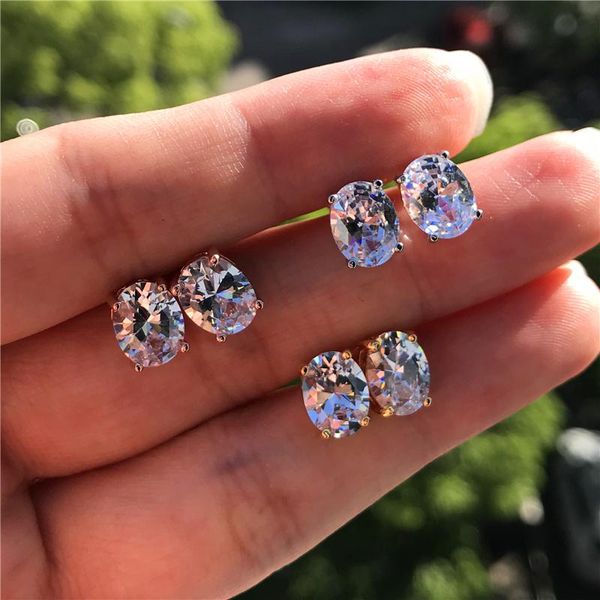 stud rose gold silver color earrings cute white zircon small wedding charm female oval crystal stone for women, Golden;silver
stud rose gold silver color earrings cute white zircon small wedding charm female oval crystal stone for women, Golden;silver
