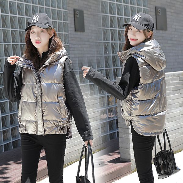 vests bright face short vt 2021 autumn and winter korean loose sleevels down cotton women's warm fashion et, Black;white
vests bright face short vt 2021 autumn and winter korean loose sleevels down cotton women's warm fashion et, Black;white