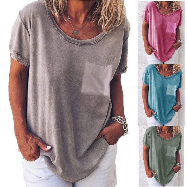 women's t-shirt ebaihui fashion spring / summer chest with pocket short-sleeved t-shirt blouse loos fit lady t-shirts myx005 x669, White
women's t-shirt ebaihui fashion spring / summer chest with pocket short-sleeved t-shirt blouse loos fit lady t-shirts myx005 x669, White