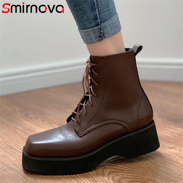 boots smirnova 2021 big size 47 ankle for women lace up square toe autumn winter platform comfortable casual shoes ladies, Black
boots smirnova 2021 big size 47 ankle for women lace up square toe autumn winter platform comfortable casual shoes ladies, Black