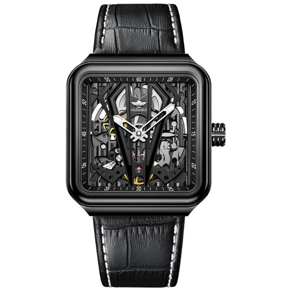 wristwatches oupinke automatic watch men skeleton mechanical steampunk sapphire crystal square leather transparent sports wristwatch, Slivery;brown
wristwatches oupinke automatic watch men skeleton mechanical steampunk sapphire crystal square leather transparent sports wristwatch, Slivery;brown