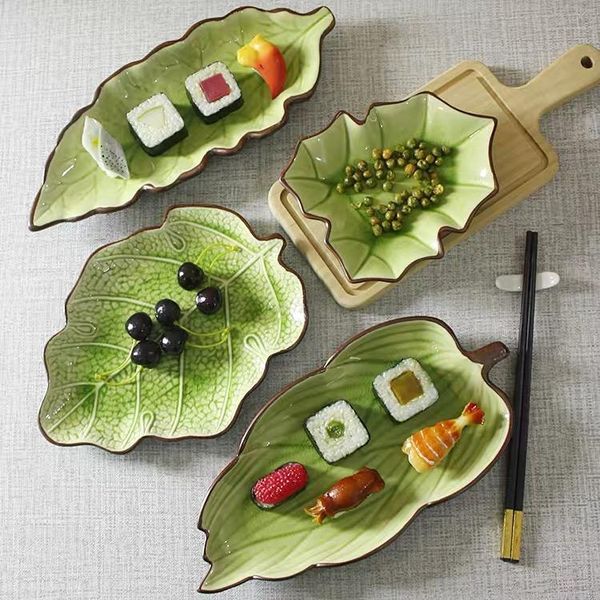12.5-inch creative ceramic fruit suhi leafy green salad plate square lotus restaurant large practice dishes & plates
12.5-inch creative ceramic fruit suhi leafy green salad plate square lotus restaurant large practice dishes & plates