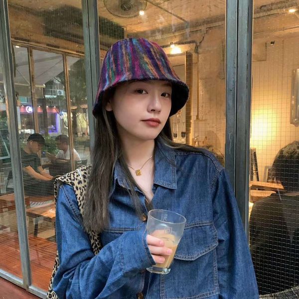 new cashmere mixed color versatile bucket fisherman's hat children's personality fashion in autumn and winter
new cashmere mixed color versatile bucket fisherman's hat children's personality fashion in autumn and winter