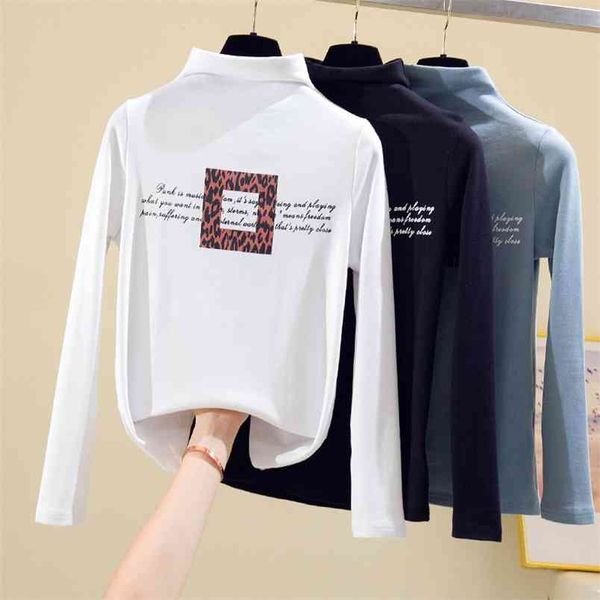 autumn women causal solid loose printing long sleeve kitted turtleneck t-shirts lady girls basic tee t shirts 210507, White
autumn women causal solid loose printing long sleeve kitted turtleneck t-shirts lady girls basic tee t shirts 210507, White