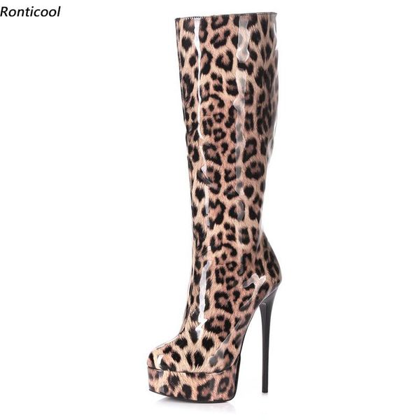 boots ronticool women winter knee high side zipper stiletto heels round toe 3 colors leopard party shoes plus us size 5-20, Black
boots ronticool women winter knee high side zipper stiletto heels round toe 3 colors leopard party shoes plus us size 5-20, Black