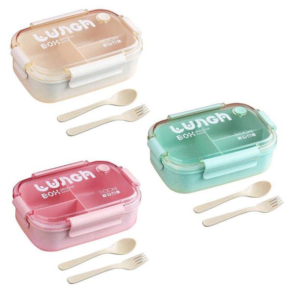 dinnerware sets 1100ml lunch box bento container wheat straw microwave 3 compartments with spoon fork
dinnerware sets 1100ml lunch box bento container wheat straw microwave 3 compartments with spoon fork