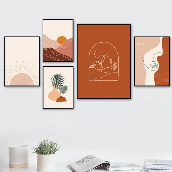 paintings abstract style poster sunrise boho wall art woman face canvas painting bundle line horizon pictures for home decor living room
paintings abstract style poster sunrise boho wall art woman face canvas painting bundle line horizon pictures for home decor living room
