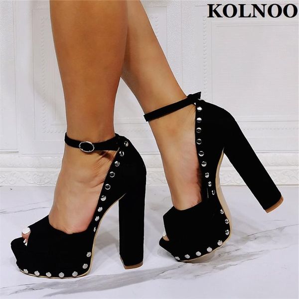 sandals kolnoo handmade womens chunky heels rivets peep-toe platform party summer shoes buckle strip fashion prom, Black
sandals kolnoo handmade womens chunky heels rivets peep-toe platform party summer shoes buckle strip fashion prom, Black