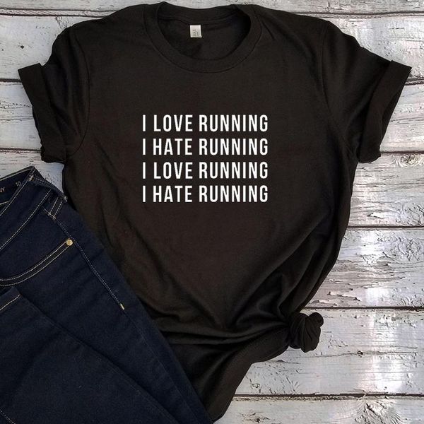 women's t-shirt love running graphic tees women 2021 funny workout tshirt summer plus size streetwear xl, White
women's t-shirt love running graphic tees women 2021 funny workout tshirt summer plus size streetwear xl, White