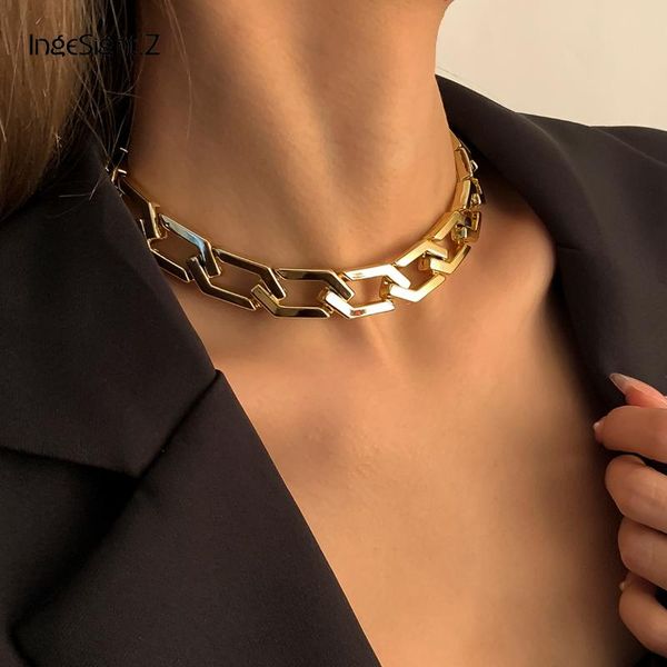 ingesight.z retro irregular geometric plastics chain choker necklace chunky gold color short clavicle for women jewelry chains, Silver
ingesight.z retro irregular geometric plastics chain choker necklace chunky gold color short clavicle for women jewelry chains, Silver
