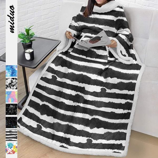 women's sleepwear tie-dye digital printing winter lazy lamb wool blanket warm and wearable mink velvet nap home service tv for office, Black;red
women's sleepwear tie-dye digital printing winter lazy lamb wool blanket warm and wearable mink velvet nap home service tv for office, Black;red