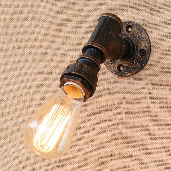 wall lamp brief iron water pipe vintage loft bedside with edison/led bulb e27 lights for hallway bedroom living room bar cafe
wall lamp brief iron water pipe vintage loft bedside with edison/led bulb e27 lights for hallway bedroom living room bar cafe