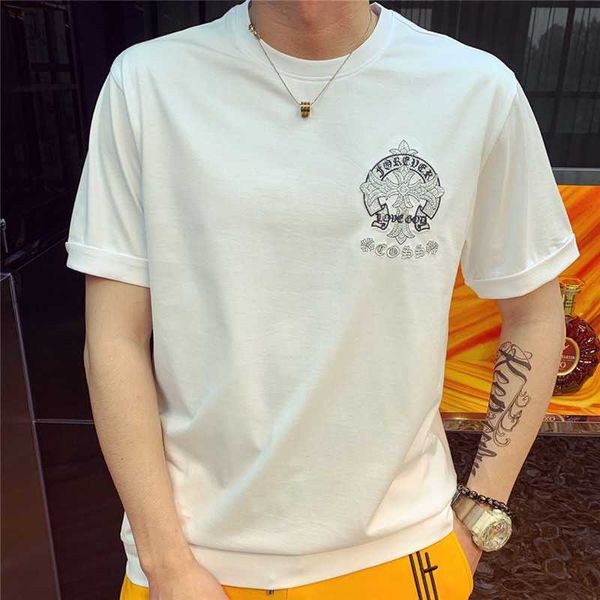crosin sleeve 2021 summer mercerized pure cotton thin short t-shirt men's crosin sanskrit cross embroidery better diamon, White;black
crosin sleeve 2021 summer mercerized pure cotton thin short t-shirt men's crosin sanskrit cross embroidery better diamon, White;black