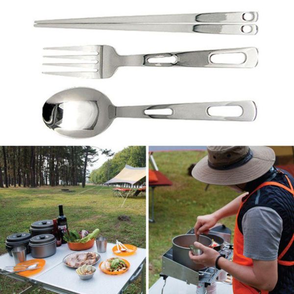 camp kitchen outdoor camping portable stainless steel folded fork spoon picnic dinnerware tableware set
camp kitchen outdoor camping portable stainless steel folded fork spoon picnic dinnerware tableware set