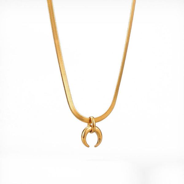 fashion half moon necklace for women stainless steel luckly snake chain pendant female sweet jewelry gifts necklaces, Silver
fashion half moon necklace for women stainless steel luckly snake chain pendant female sweet jewelry gifts necklaces, Silver