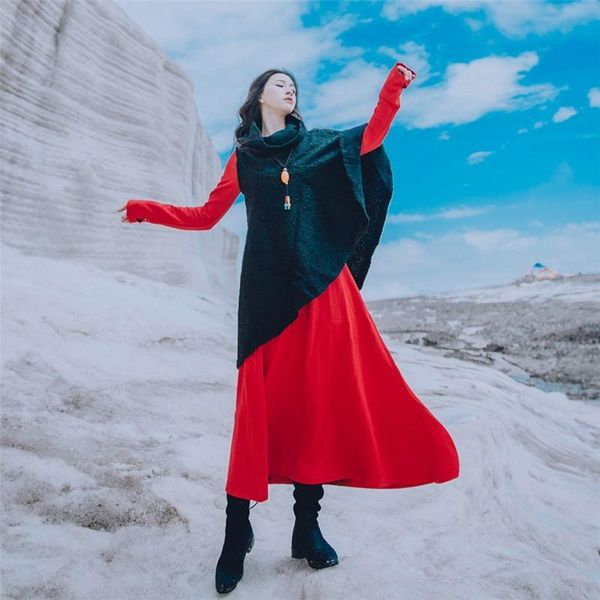 casual dresses 2021 autumn winter dress women robe vintage femme ethnic hairy turtleneck long sleeve ladies maxi 4349, Black;gray
casual dresses 2021 autumn winter dress women robe vintage femme ethnic hairy turtleneck long sleeve ladies maxi 4349, Black;gray