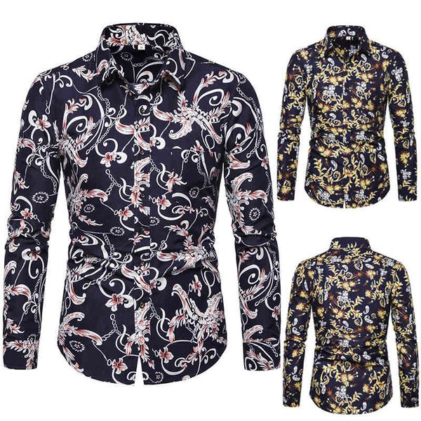 men's shirts 2021 tide brand spring wear full body printing leisure long sleeve shirt floral, White;black
men's shirts 2021 tide brand spring wear full body printing leisure long sleeve shirt floral, White;black