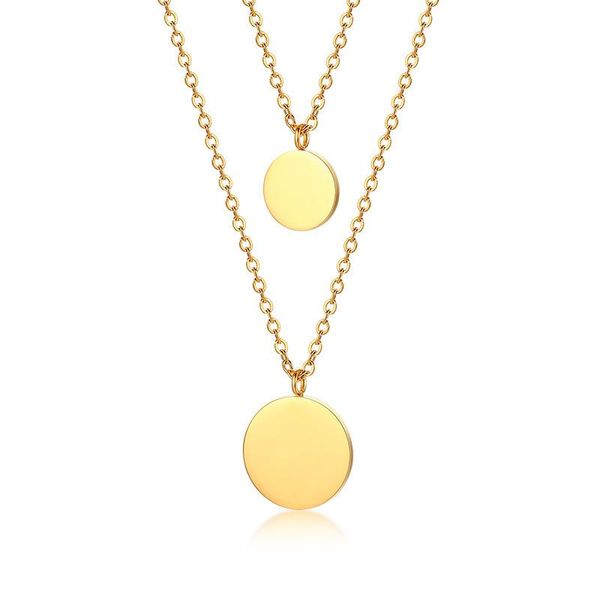 pendant necklaces chain necklace women stainless steel gold round coin fashion jewelry on the neck woman accessories, Silver
pendant necklaces chain necklace women stainless steel gold round coin fashion jewelry on the neck woman accessories, Silver