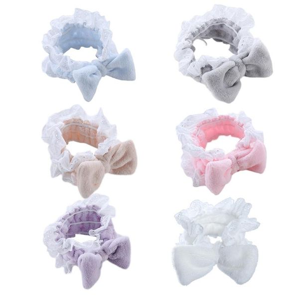 hair accessories spa headband plush bows solid color ruffle lace soft makeup hairband non-slip elastic headbands for girls women, Slivery;white
hair accessories spa headband plush bows solid color ruffle lace soft makeup hairband non-slip elastic headbands for girls women, Slivery;white