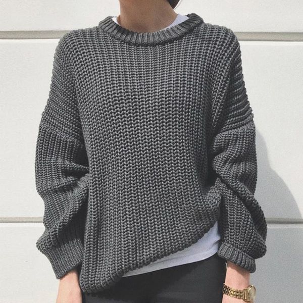 women's sweaters autumn winter elegant oversized sweater women solid loose knitted long sleeve pullover for female, White;black
women's sweaters autumn winter elegant oversized sweater women solid loose knitted long sleeve pullover for female, White;black