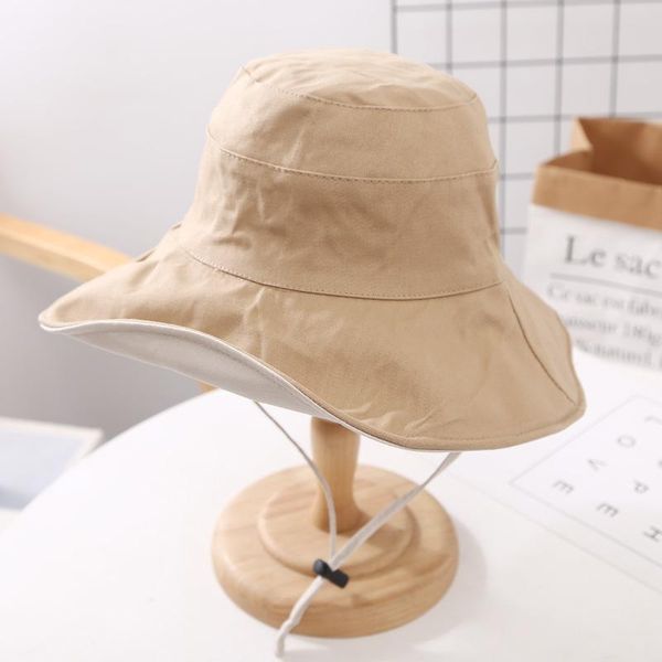 the style cotton two side wear folding bucket hat fisherman outdoor travel sun cap hats for women 140 wide brim, Blue;gray
the style cotton two side wear folding bucket hat fisherman outdoor travel sun cap hats for women 140 wide brim, Blue;gray