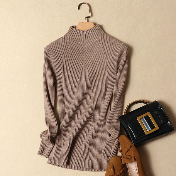 women's sweaters korean autumn solid medium high neck fine fitting sweater jumper long sleeve of knitted or crocheted women pjw0, White;black
women's sweaters korean autumn solid medium high neck fine fitting sweater jumper long sleeve of knitted or crocheted women pjw0, White;black