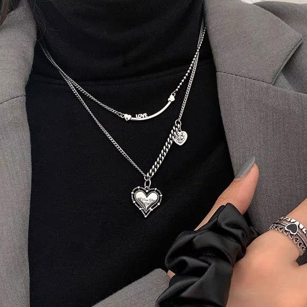 chains punk vingage silver color love pendant necklace female summer clavicle chain 2021 japanese and korean metal
chains punk vingage silver color love pendant necklace female summer clavicle chain 2021 japanese and korean metal