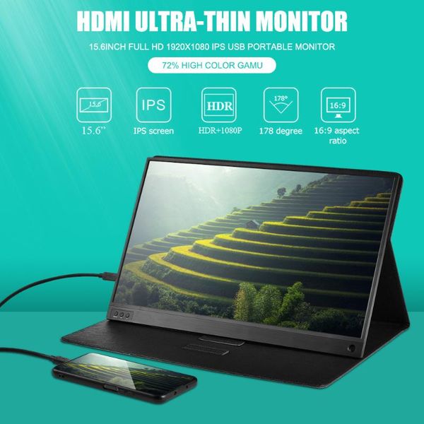 monitors 15.6 inch full hd 1920x1080 ips usb portable monitor large screen -compatible ultra-thin lapcomputer accessories
monitors 15.6 inch full hd 1920x1080 ips usb portable monitor large screen -compatible ultra-thin lapcomputer accessories