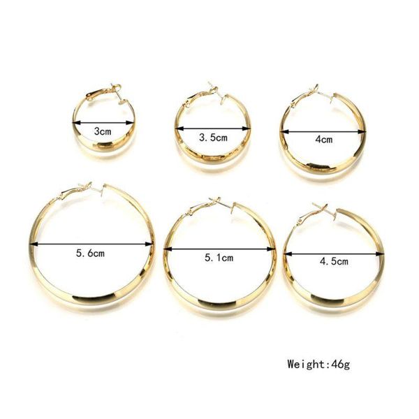 dangle & chandelier 6 pairs creative alloy earrings vintage ear rings minimalism simple elegant design female danglers jewelry gift 19qc, Silver
dangle & chandelier 6 pairs creative alloy earrings vintage ear rings minimalism simple elegant design female danglers jewelry gift 19qc, Silver