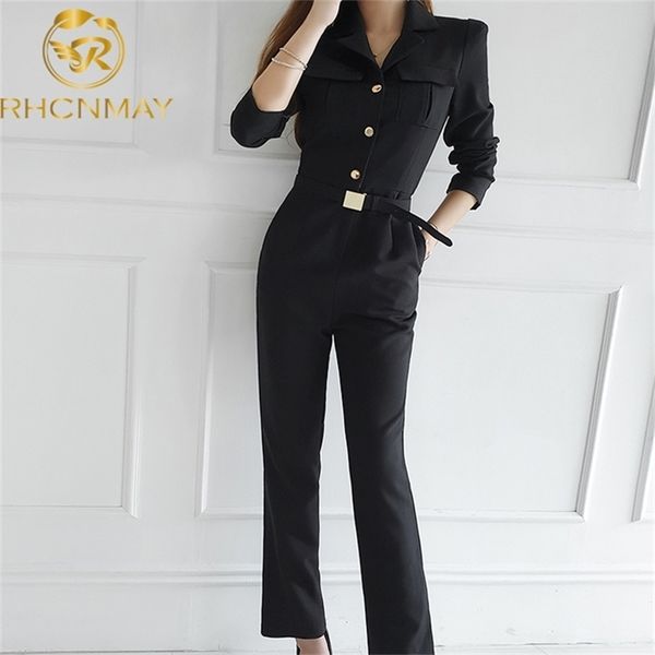 autumn temperamentwomen single breasted slim suits fashion jumpsuit romper long trouser 210506, Black;white
autumn temperamentwomen single breasted slim suits fashion jumpsuit romper long trouser 210506, Black;white
