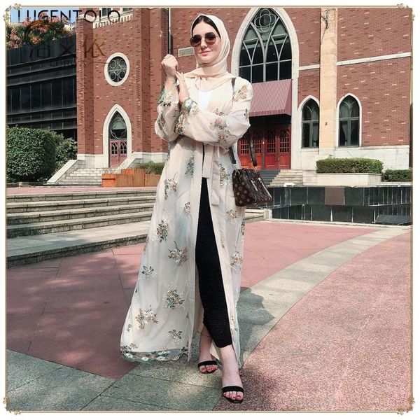casual dresses lugentolo women dress summer lace embroidery cardigan muslim v-neck solid long sleeve dinner lady elegant dubai maxi, Black;gray
casual dresses lugentolo women dress summer lace embroidery cardigan muslim v-neck solid long sleeve dinner lady elegant dubai maxi, Black;gray