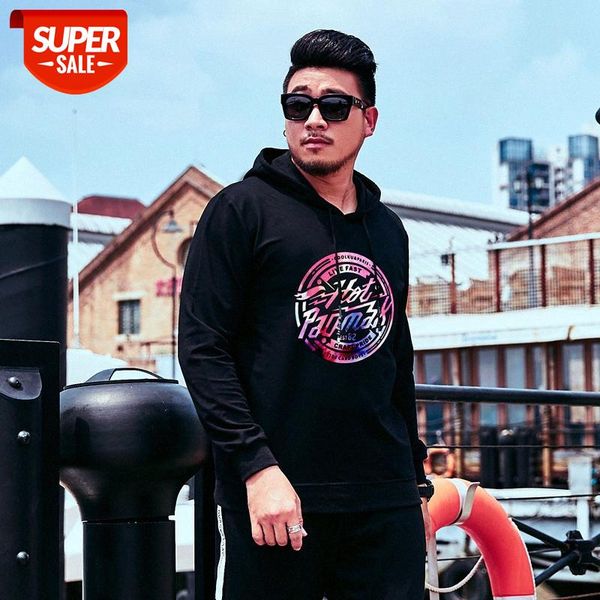 large size men's printed hooded sweater loose and fat to increase fashion long-sleeved #xr4l, Black
large size men's printed hooded sweater loose and fat to increase fashion long-sleeved #xr4l, Black