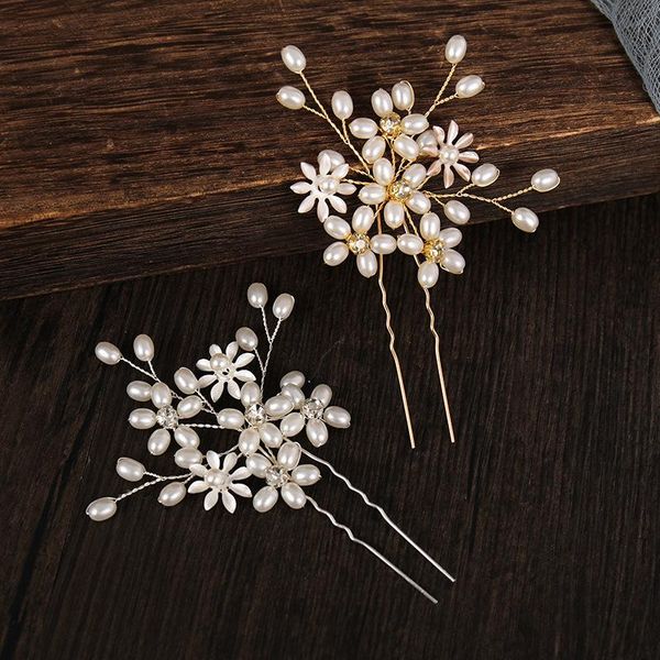 hair clips & barrettes romantic gold silver color bridal forks flower pearl hairpins handmade wedding engagement accessories, Golden;silver
hair clips & barrettes romantic gold silver color bridal forks flower pearl hairpins handmade wedding engagement accessories, Golden;silver