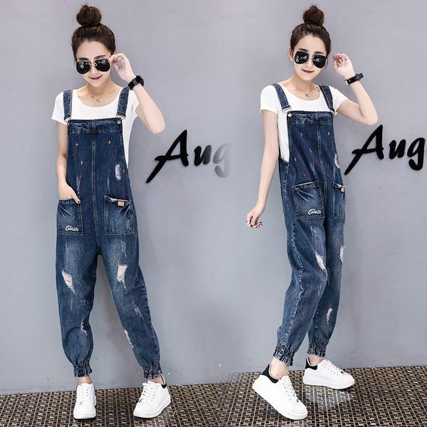 women's jumpsuits & rompers fashion woman 2021 jeans jumpsuit autumn spring ripped pockets full length denim overalls casual pencil dun, Black;white
women's jumpsuits & rompers fashion woman 2021 jeans jumpsuit autumn spring ripped pockets full length denim overalls casual pencil dun, Black;white