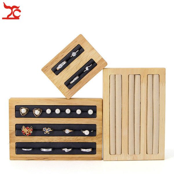 retro solid wood ring display stand velvet ring slot cufflink earring jewelry holder ring jewelry tray organizer stand, Black
retro solid wood ring display stand velvet ring slot cufflink earring jewelry holder ring jewelry tray organizer stand, Black