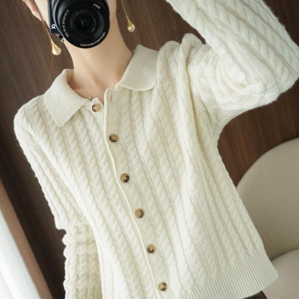 women's knits & tees lafarvie collar wool sweater women clothing roupa feminina long sleeve oversize kurtka zimowa damska femme kni, White
women's knits & tees lafarvie collar wool sweater women clothing roupa feminina long sleeve oversize kurtka zimowa damska femme kni, White