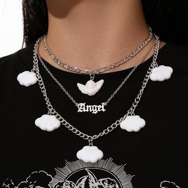 chains 1pcs punk multi layer clouds/butterfly pendant necklace for women funny cute cloud white girls gift jewelry collar, Silver
chains 1pcs punk multi layer clouds/butterfly pendant necklace for women funny cute cloud white girls gift jewelry collar, Silver