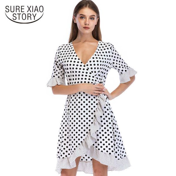 fashion wooden ear irregular wave point chiffon dress women flare sleeve summer dot dress women v-neck women dress 3330 50 210528, Black;gray
fashion wooden ear irregular wave point chiffon dress women flare sleeve summer dot dress women v-neck women dress 3330 50 210528, Black;gray