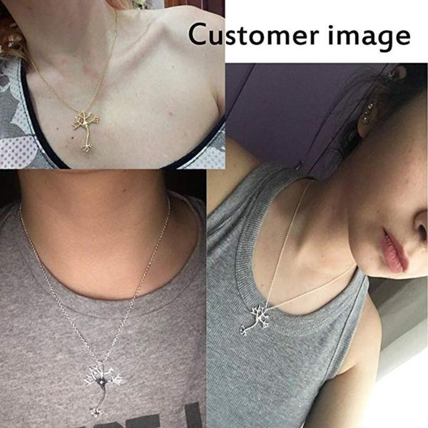 pendant necklaces imitation anatomical human neuron brain nerve cells science necklace biological jewelry, Silver
pendant necklaces imitation anatomical human neuron brain nerve cells science necklace biological jewelry, Silver