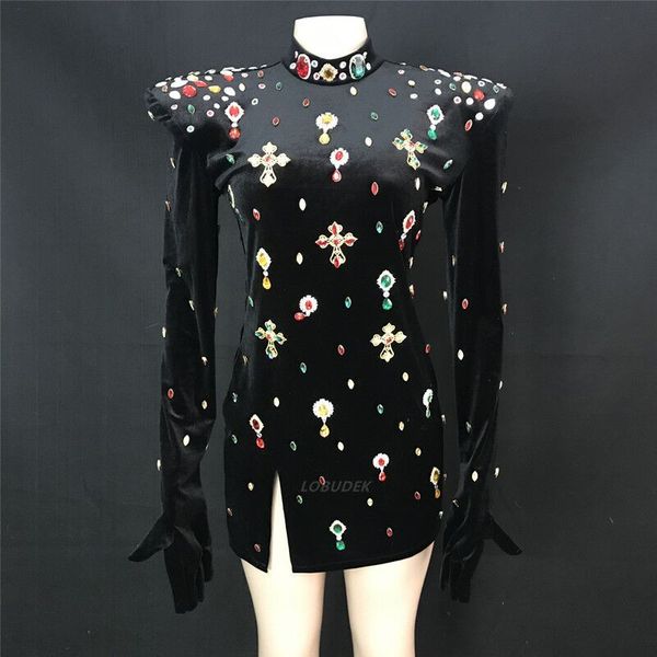 bar club dj women dancer singer stage wear multi-color rhinestones black velvet wrap hips mini short dress lady birthday prom party show cry, Black;red
bar club dj women dancer singer stage wear multi-color rhinestones black velvet wrap hips mini short dress lady birthday prom party show cry, Black;red