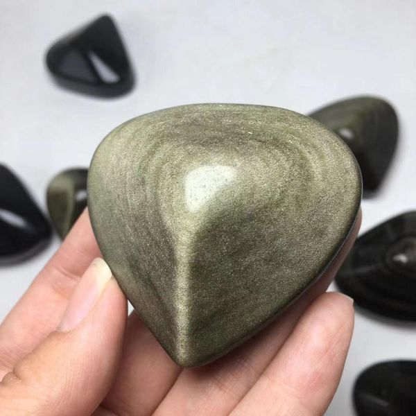 natural polished gemstone gold obsidian crystal heart shaped stones for feng shui decorative objects & figurines
natural polished gemstone gold obsidian crystal heart shaped stones for feng shui decorative objects & figurines