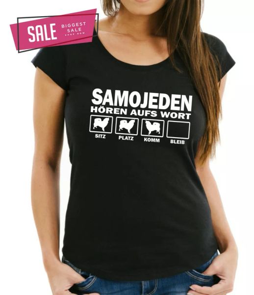 sale samojede dog slogan hear the letter womens t-shirt xl education dog, White;black
sale samojede dog slogan hear the letter womens t-shirt xl education dog, White;black