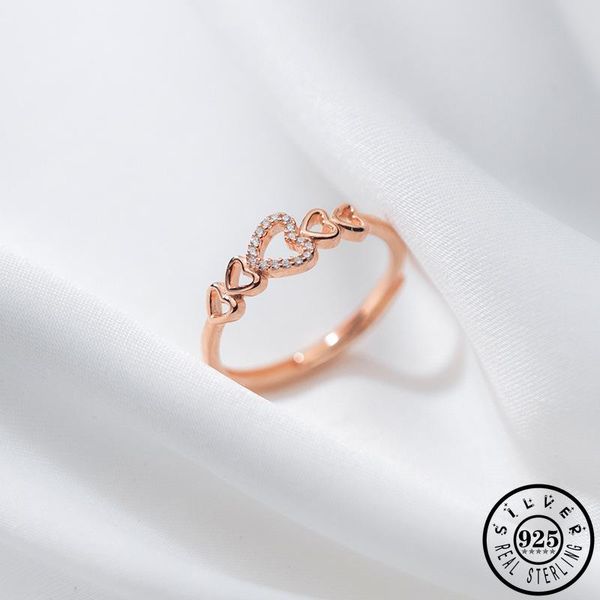 cluster rings 925 sterling silver cubic zirconia ring adjustable rose gold color plated heart shape finger knuckle party for women girls, Golden;silver
cluster rings 925 sterling silver cubic zirconia ring adjustable rose gold color plated heart shape finger knuckle party for women girls, Golden;silver