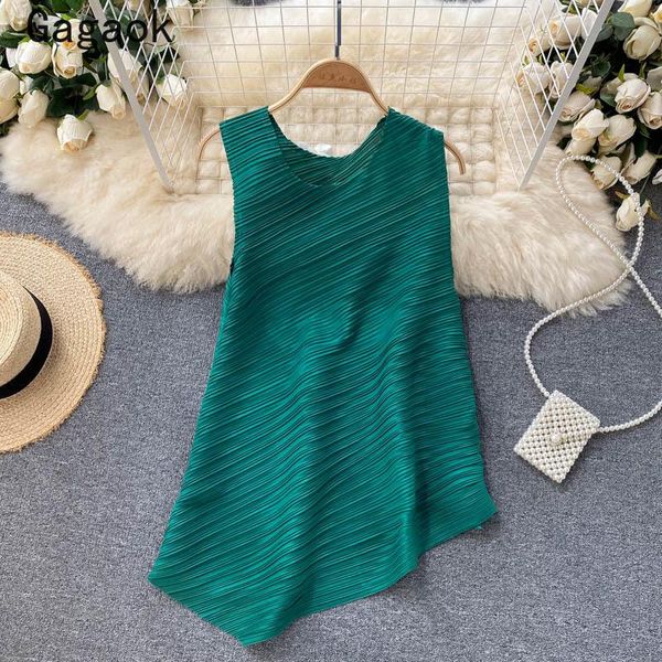 women's blouses & shirts gagaok blouse women 2021 summer o-neck folds long solid high street sleeveless ins loose casual wild fashion, White
women's blouses & shirts gagaok blouse women 2021 summer o-neck folds long solid high street sleeveless ins loose casual wild fashion, White