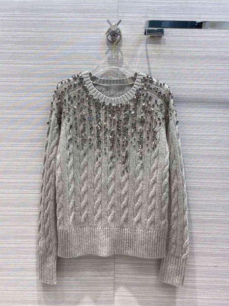 sweaters 100% cashmere shirt luxury brand high-end design autumn women fashion wild rhinestone decoration twist sweater, White;black
sweaters 100% cashmere shirt luxury brand high-end design autumn women fashion wild rhinestone decoration twist sweater, White;black