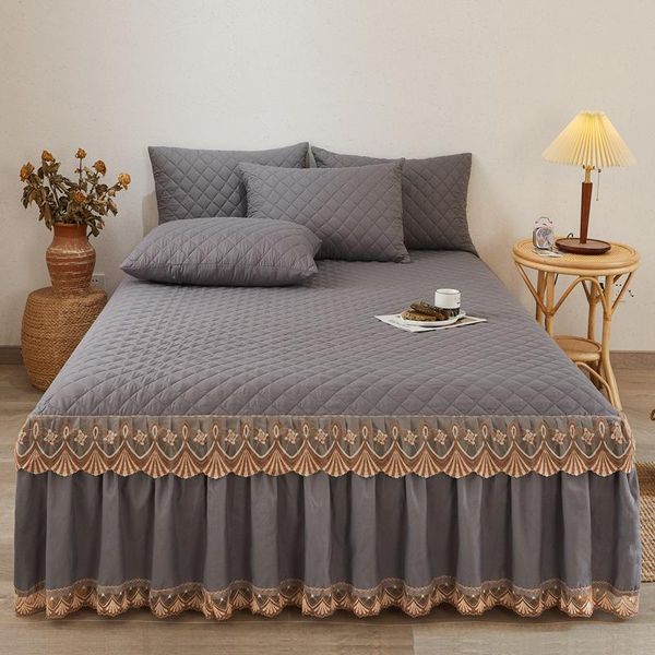 bedding sets winter warmth light luxury princess style bed skirt cotton padding fabric european embroidery lace 3pcs set
bedding sets winter warmth light luxury princess style bed skirt cotton padding fabric european embroidery lace 3pcs set