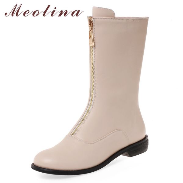 autumn mid calf boots women pu leather thick heels zipper round toe shoes female winter red plus size 33-46 210517, Black
autumn mid calf boots women pu leather thick heels zipper round toe shoes female winter red plus size 33-46 210517, Black